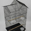 YES4PETS 4 X Medium Size Bird Cage Parrot Budgie Aviary with Perch - Black