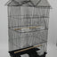 YES4PETS 4 X Medium Size Bird Cage Parrot Budgie Aviary with Perch - Black