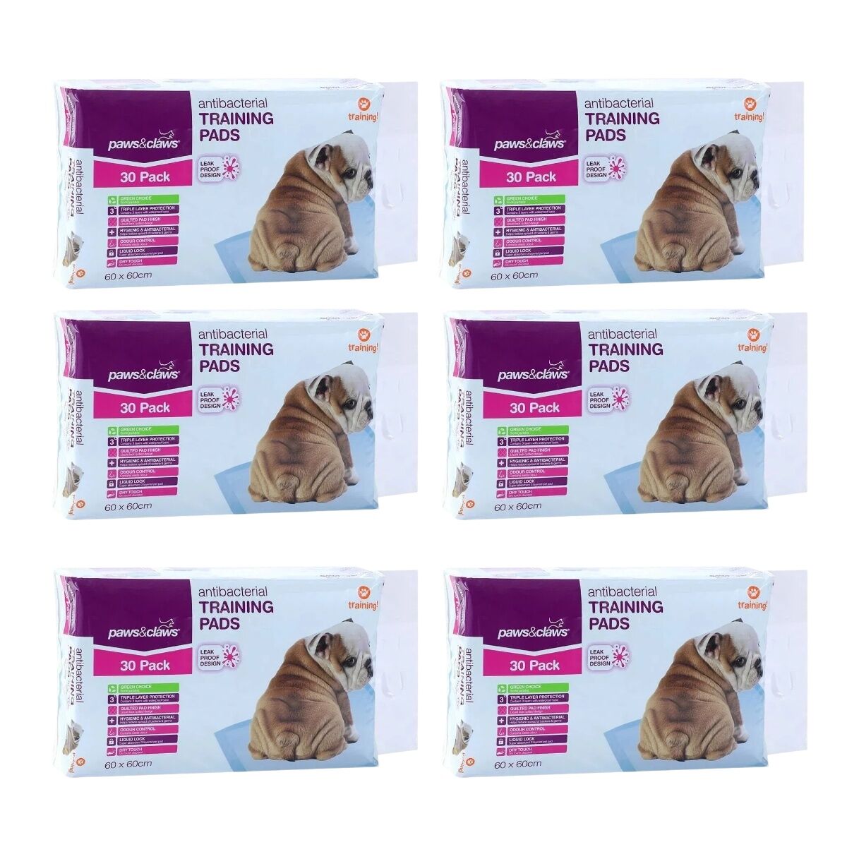 180pk 60x60cm Puppy Pet Dog Indoor Toilet Training Pad Pads