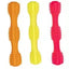 YES4PETS 6 x Medium Dog Puppy Toy Throw Stick Squeaky 17cm 3 Asstd Colours