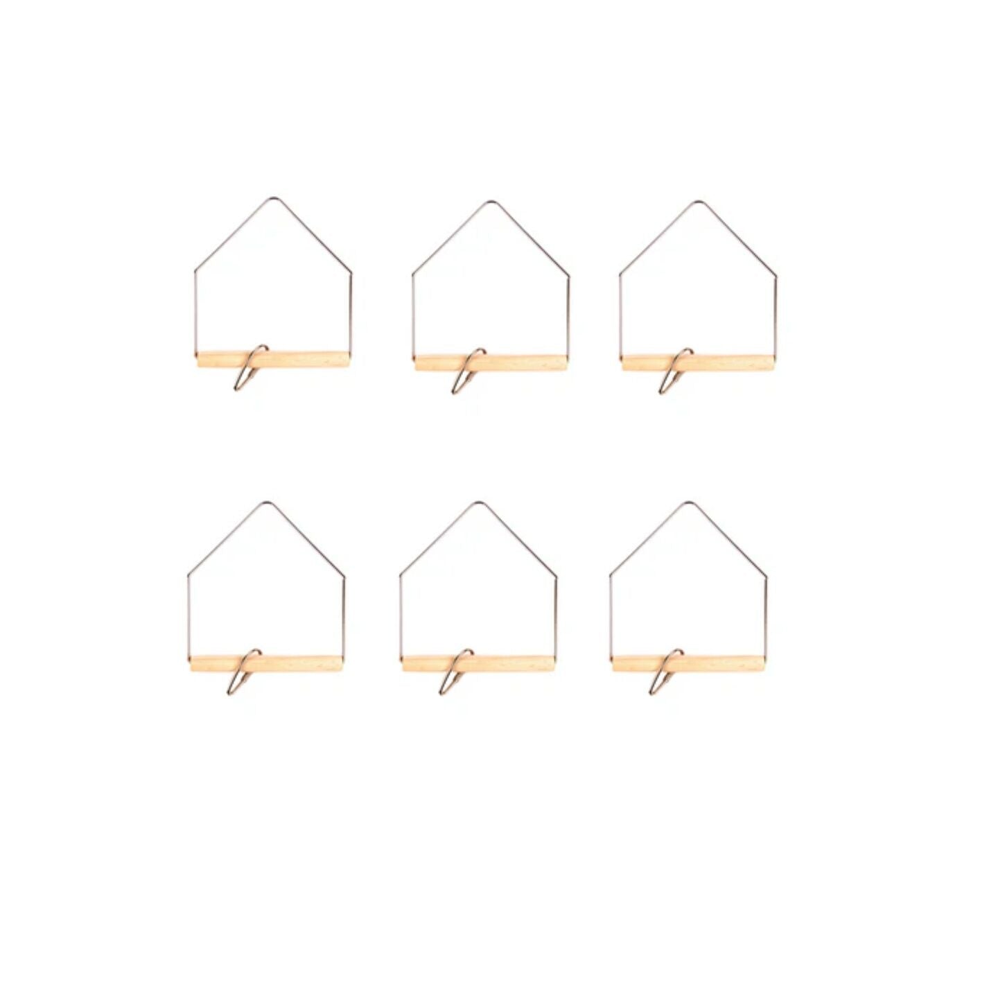 YES4PETS 6 X Small Bird Toy Hanging Swing 10x13cm Parrot Budgies Canaries Parakeet