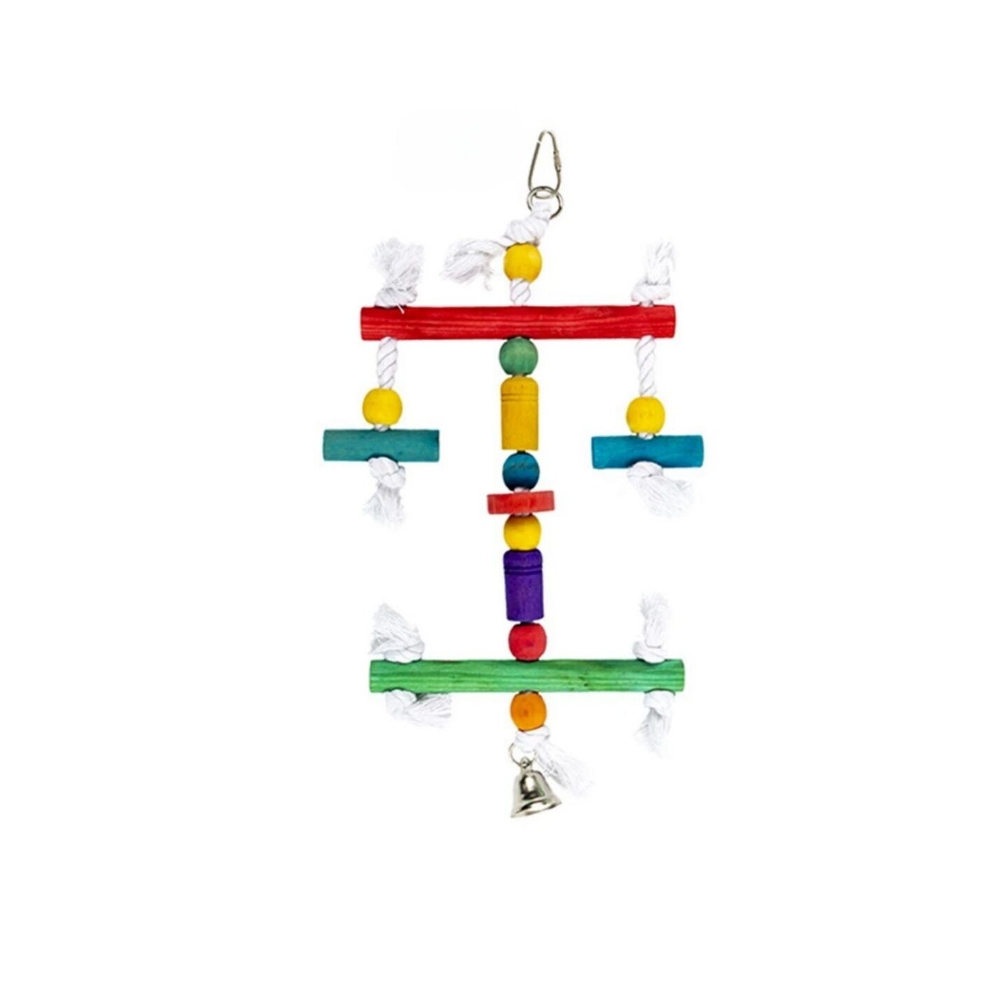 YES4PETS 3 x Wood Small Hanging Swing Bird Parrot Parakeet Cockatiel Budgie Toy