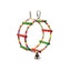 YES4PETS 3 x Hanging Wheel Bird Parrot Parakeet Cockatiel Budgie Toy With Bells