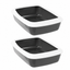 2 X Small Portable Cat Kitten Toilet Litter Box Tray