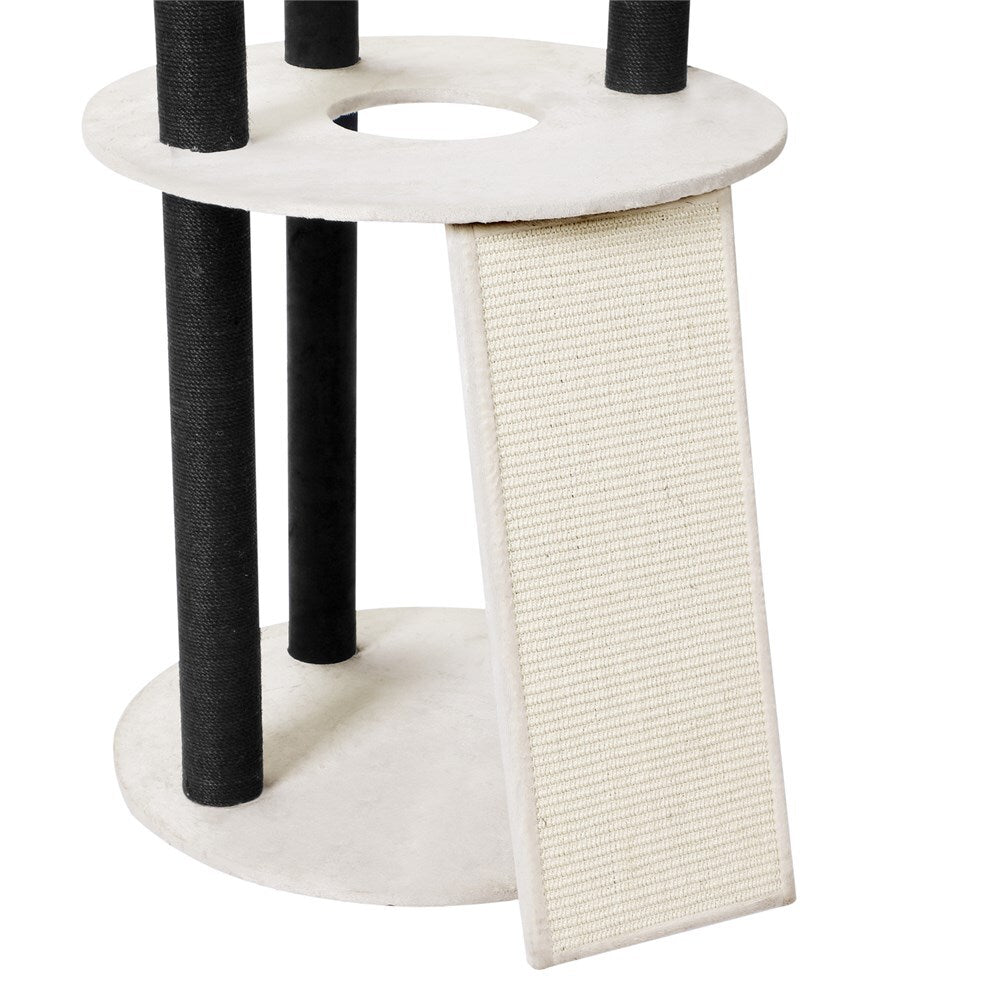 141 cm Beige Cat Scratching Tree Scratcher Post Pole Furniture Gym House