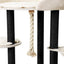 141 cm Beige Cat Scratching Tree Scratcher Post Pole Furniture Gym House