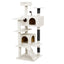 YES4PETS Beige Cat Scratching Tree Scratcher Post Pole Furniture Gym House