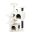 YES4PETS Beige Cat Scratching Tree Scratcher Post Pole Furniture Gym House