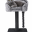Grey Cat Scratching Tree Scratcher Post Pole Furniture Gym House
