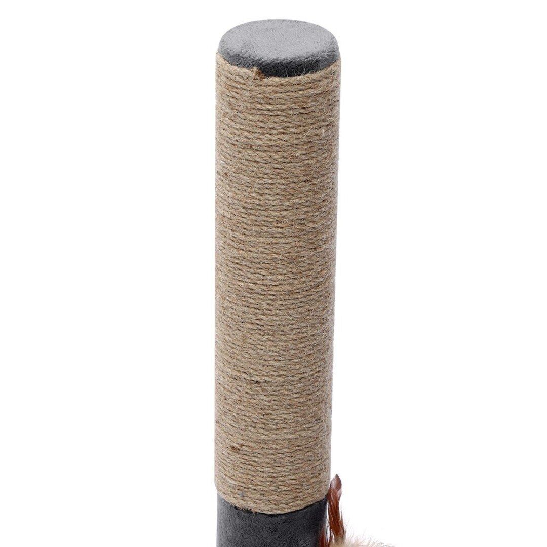 YES4PETS 89 cm Cat Kitten Single Scratching Post with Toy Black