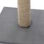 YES4PETS 89 cm Cat Kitten Single Scratching Post with Toy Black