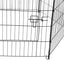YES4PETS 6 Panel Pet Playpen Foldable Exercise Cage Fence Enclosure 61cm x 76cm