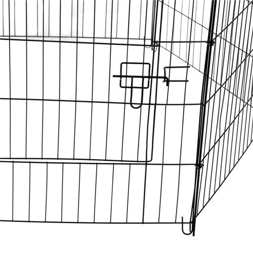 YES4PETS 6 Panel Pet Playpen Foldable Exercise Cage Fence Enclosure 61cm x 76cm