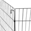 YES4PETS 6 Panel Pet Playpen Foldable Exercise Cage Fence Enclosure 61cm x 76cm
