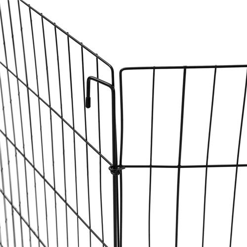 YES4PETS 6 Panel Pet Playpen Foldable Exercise Cage Fence Enclosure 61cm x 76cm