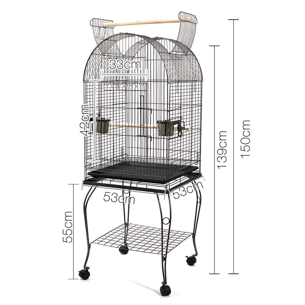 YES4PETS 150 cm Bird Aviary Cage with Stand Alone With Perch