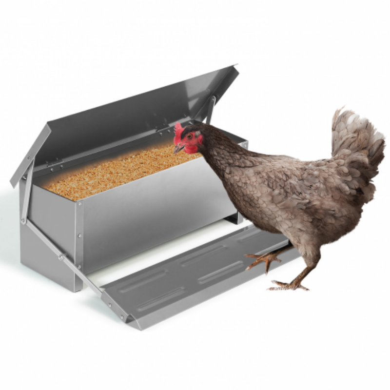 YES4PETS 10KG Automatic Auto Chicken Feeder Auto Coop Chick Poultry Treadle