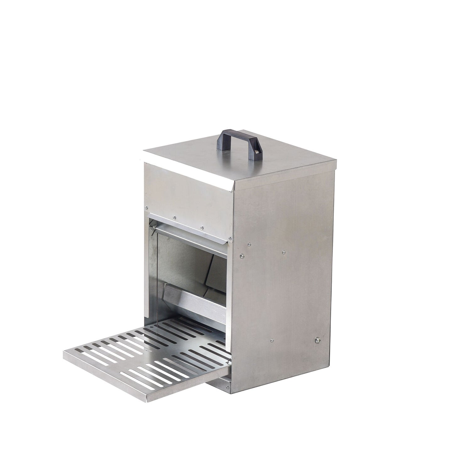 YES4PETS XL Galvanised Chicken Feeder Treadle Style Poultry Feeder