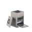 YES4PETS XL Galvanised Chicken Feeder Treadle Style Poultry Feeder