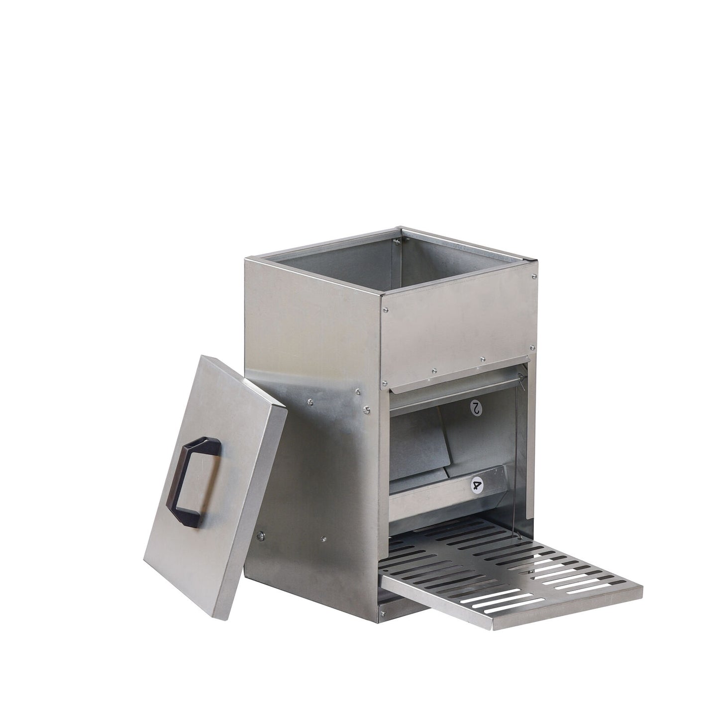 YES4PETS XL Galvanised Chicken Feeder Treadle Style Poultry Feeder