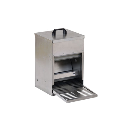 YES4PETS XL Galvanised Chicken Feeder Treadle Style Poultry Feeder