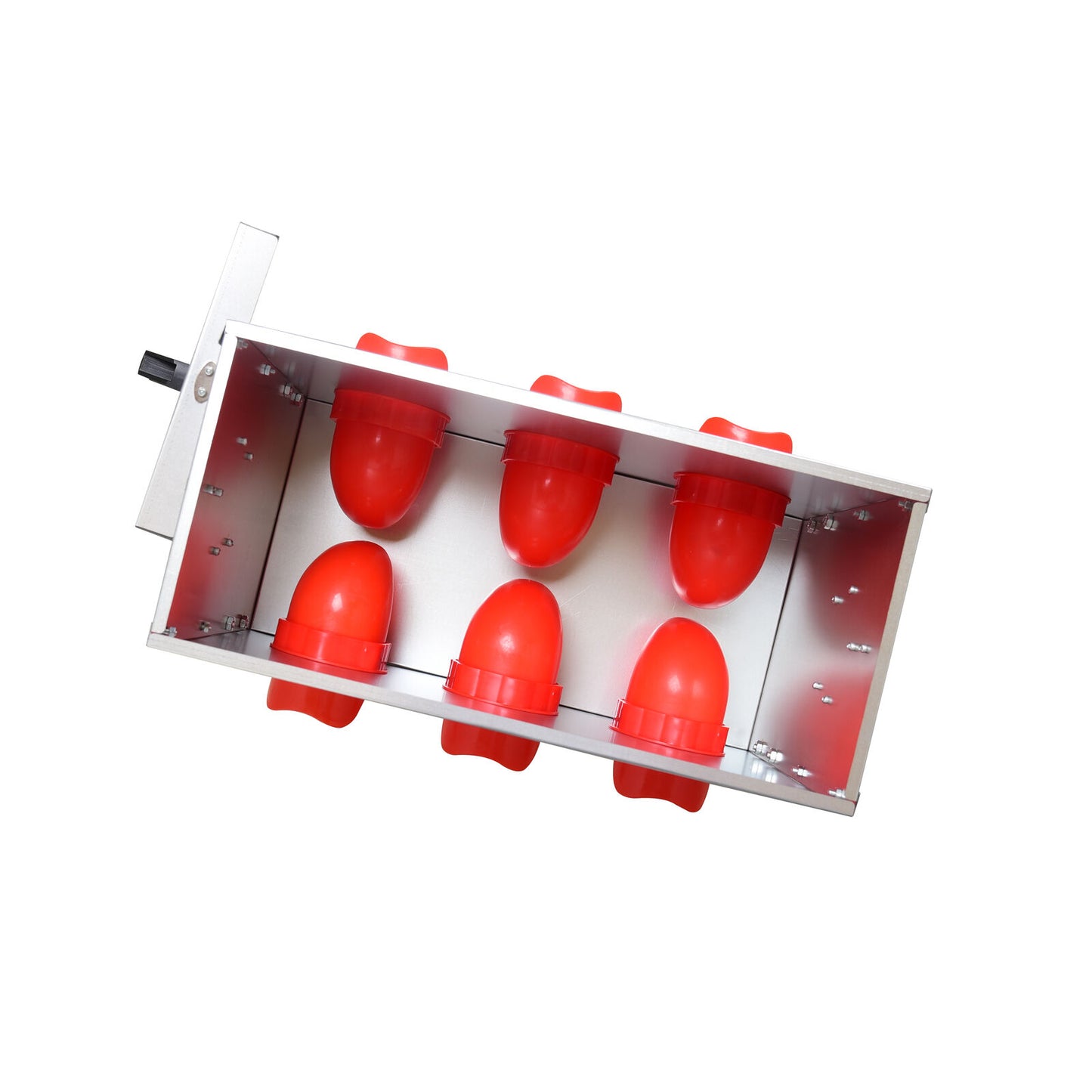 YES4PETS Large Galvanized Chicken Feeder 13KG 29LB Poultry Trough with Legs and Plastic Dividers