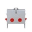 YES4PETS XL Galvanized Chicken Feeder 20KG 45LB Poultry Trough with Plastic Dividers
