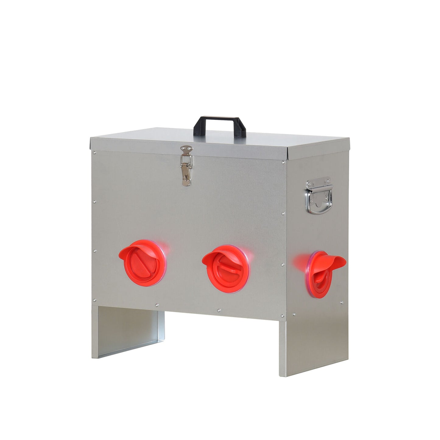 YES4PETS XL Galvanized Chicken Feeder 20KG 45LB Poultry Trough with Plastic Dividers