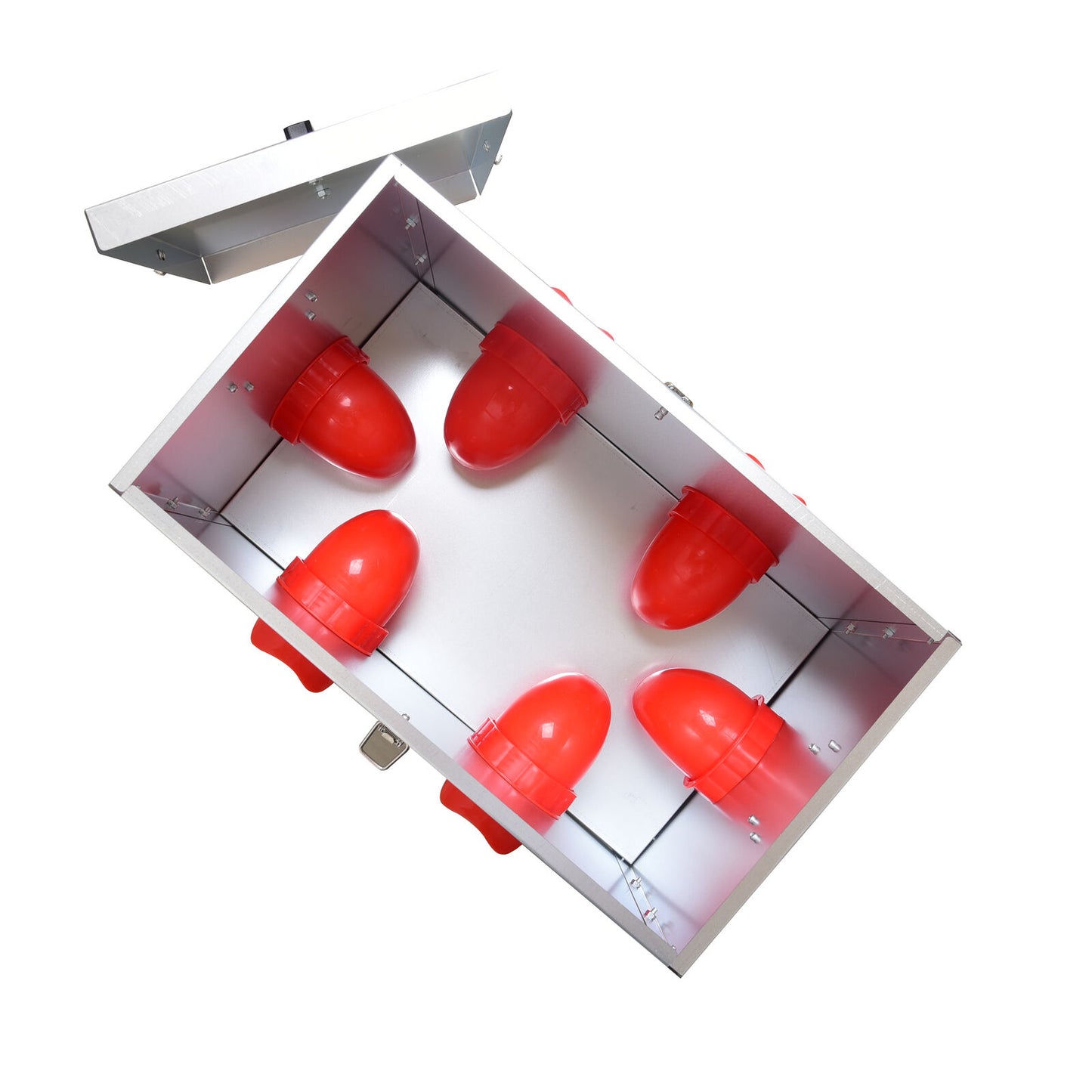 YES4PETS XL Galvanized Chicken Feeder 20KG 45LB Poultry Trough with Plastic Dividers