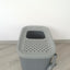 YES4PETS XXL Top Entry Cat Litter Box No Mess Large Enclosed Covered Kitty Tray Grey