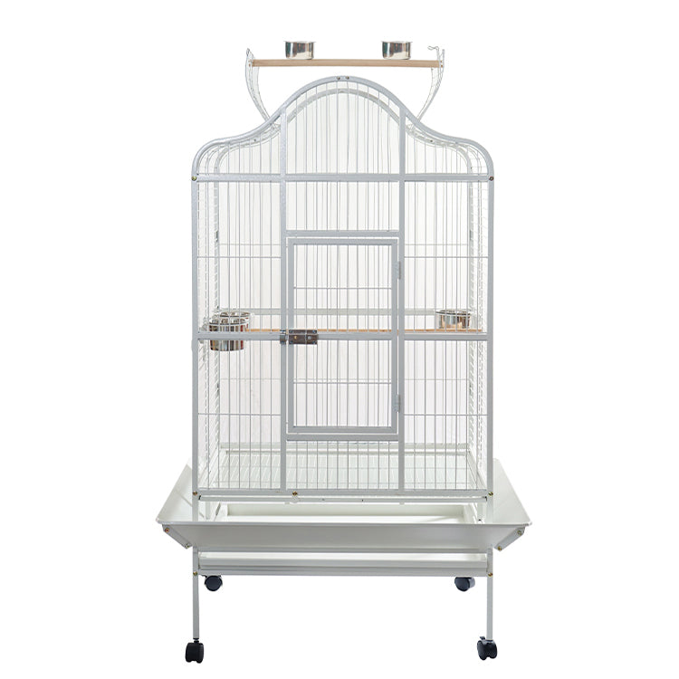 YES4PETS XL White 167cm Bird Cage Pet Parrot Aviary with Perch & Feeder