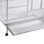 YES4PETS White 160cm XL Bird Cage Pet Parrot Aviary Perch Castor Wheels