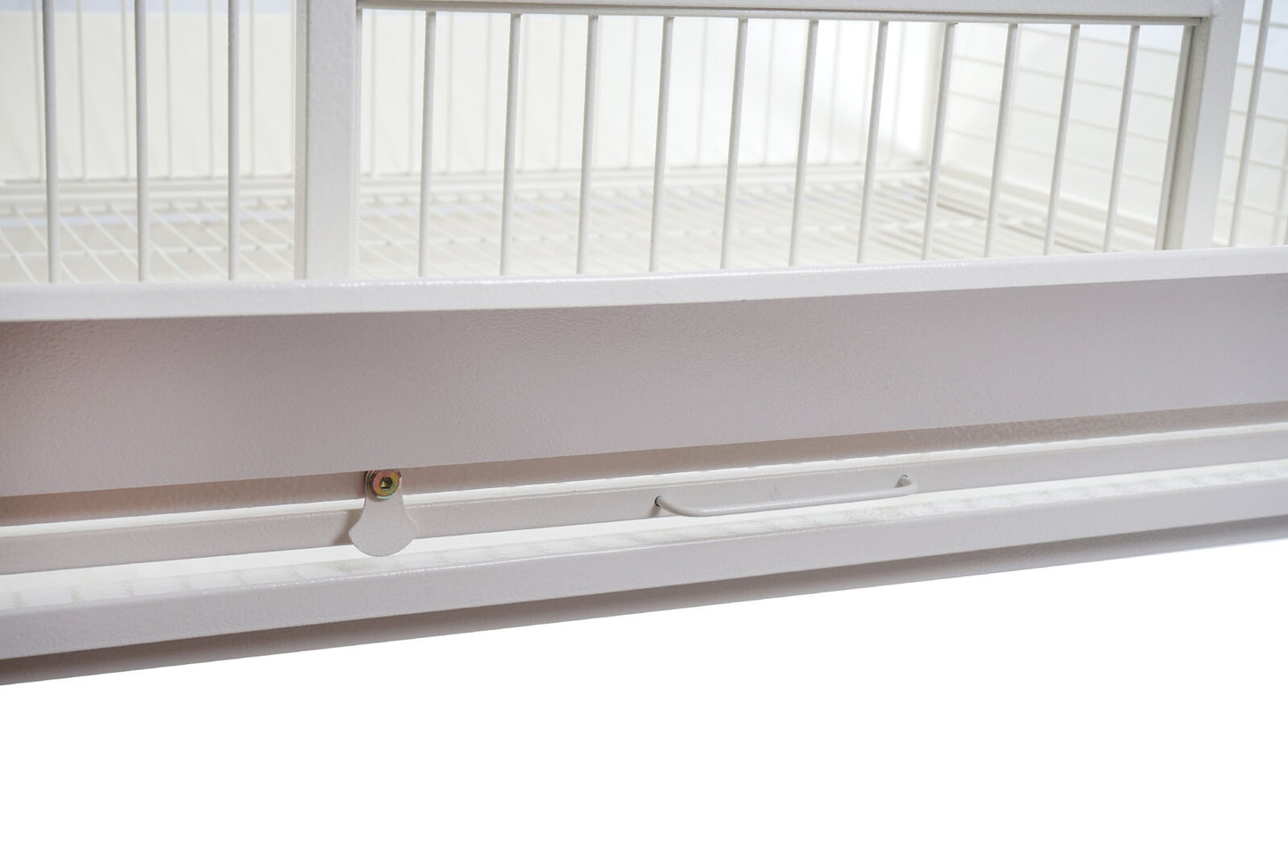 YES4PETS White XL Bird Cage Pet Parrot Aviary with Perch & Feeder