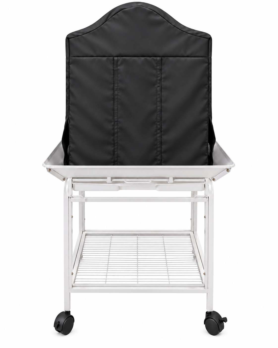 YES4PETS White Large Bird Budgie Cage Parrot Aviary Carrier With Stand & Wheel+Cover