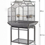 YES4PETS Large Bird Budgie Cage Parrot Aviary Carrier With Stand & Wheel