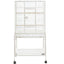 YES4PETS 135cm White Bird Cage Parrot Aviary Pet Stand-alone Budgie Perch Castor Wheels With Cover