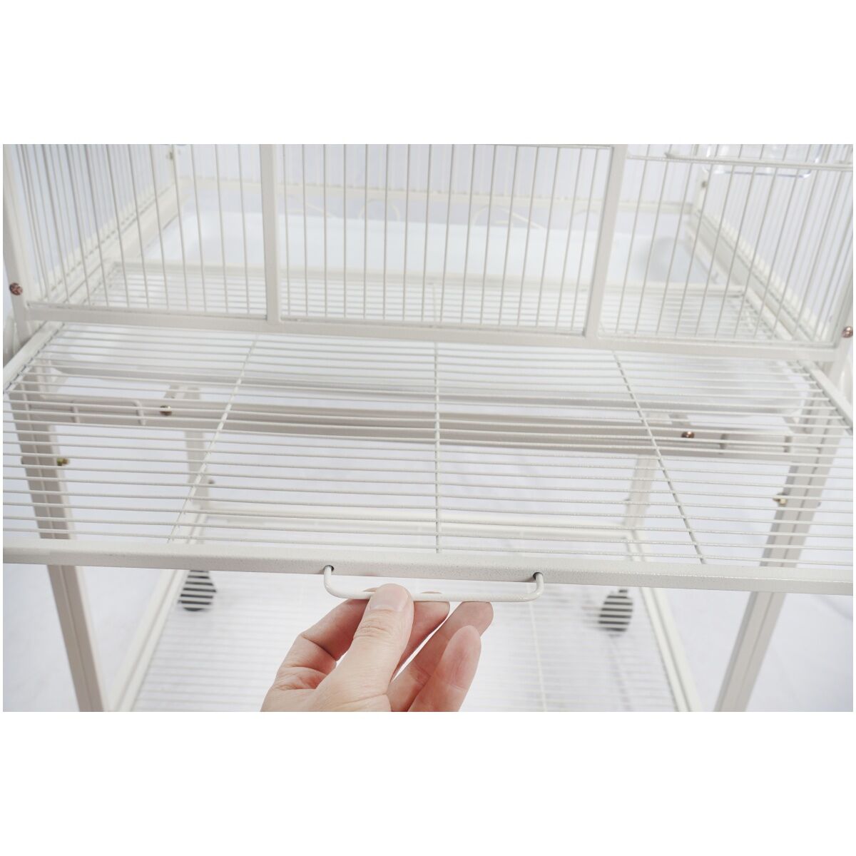 YES4PETS 135cm Bird Cage Parrot Aviary Pet Stand-alone Budgie Perch Castor Wheels