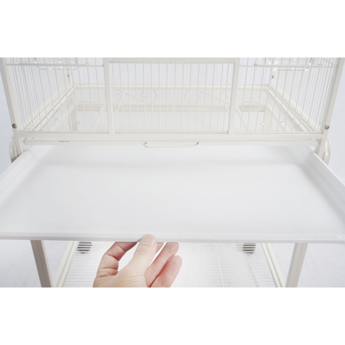 YES4PETS 135cm Bird Cage Parrot Aviary Pet Stand-alone Budgie Perch Castor Wheels