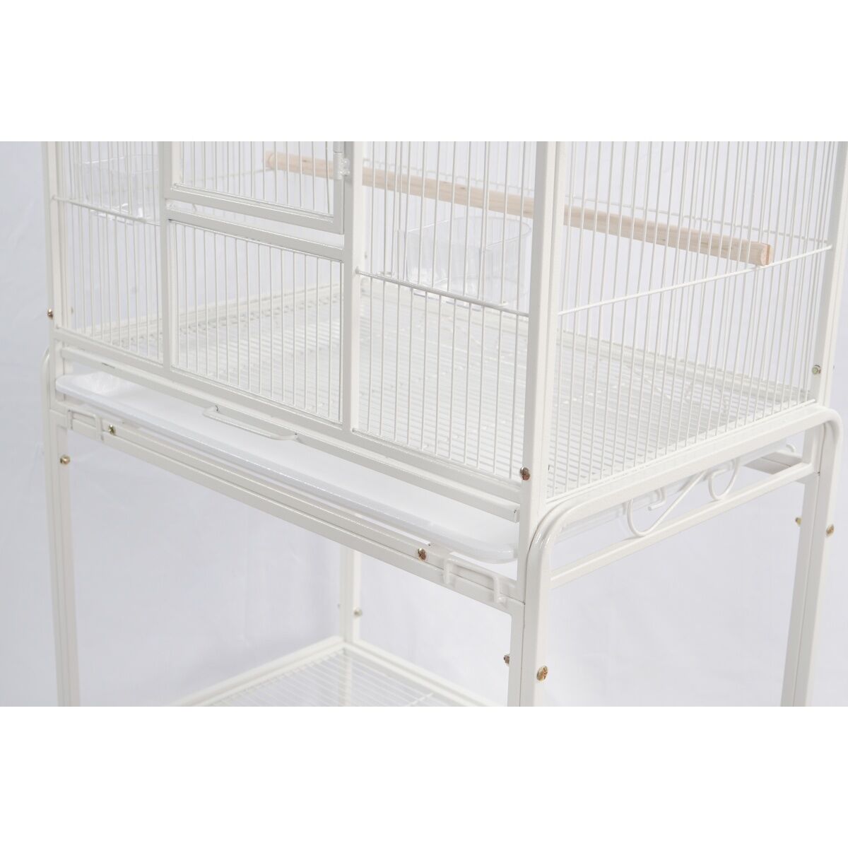 YES4PETS 135cm Bird Cage Parrot Aviary Pet Stand-alone Budgie Perch Castor Wheels