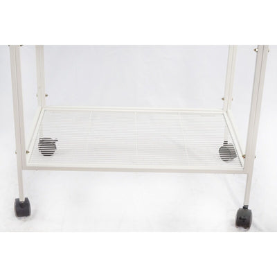 YES4PETS 135cm Bird Cage Parrot Aviary Pet Stand-alone Budgie Perch Castor Wheels