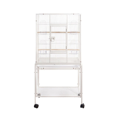 YES4PETS 135cm Bird Cage Parrot Aviary Pet Stand-alone Budgie Perch Castor Wheels