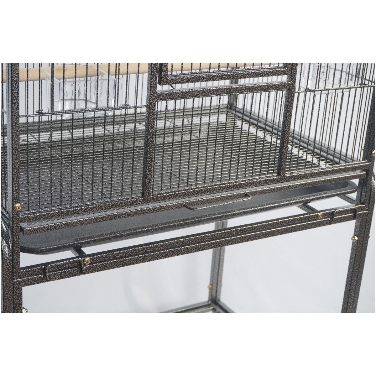YES4PETS 135cm Bird Cage Parrot Aviary Pet Stand-alone Budgie Perch Castor Wheels With Cover