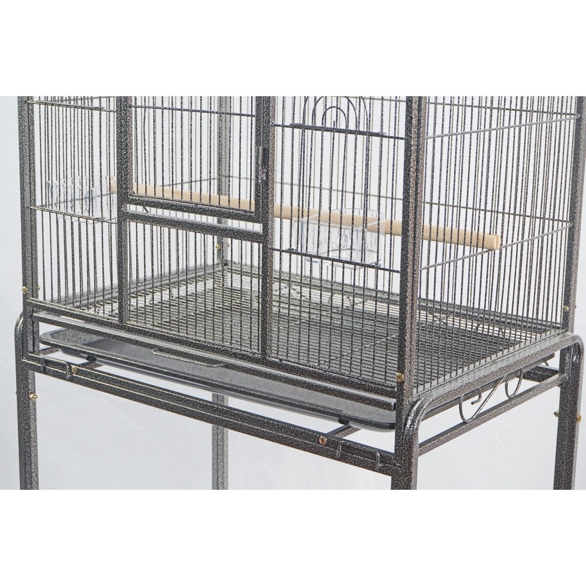 YES4PETS 135cm Bird Cage Parrot Aviary Pet Stand-alone Budgie Perch Castor Wheels With Cover