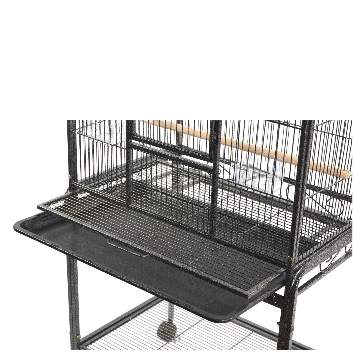 YES4PETS 135cm Bird Cage Parrot Aviary Pet Stand-alone Budgie Perch Castor Wheels