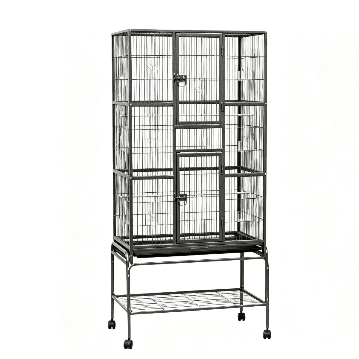 YES4PETS 174 cm Bird Cage Small Bird Parrot Budgie Aviary With Stand