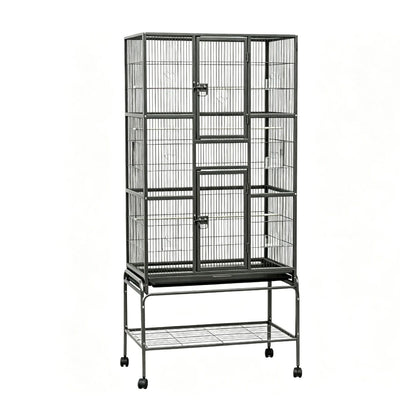 YES4PETS 174 cm Bird Cage Small Bird Parrot Budgie Aviary With Stand
