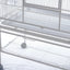 YES4PETS 140cm White Bird Cage Parrot Aviary Pet Stand-alone Budgie Perch Castor Wheels