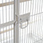 YES4PETS 140cm White Bird Cage Parrot Aviary Pet Stand-alone Budgie Perch Castor Wheels