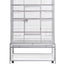 YES4PETS 140cm White Bird Cage Parrot Aviary Pet Stand-alone Budgie Perch Castor Wheels