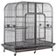 YES4PETS XXXL 185 cm Bird Cage Pet Parrot Aviary  Perch Castor Wheel Removable Divider Cover